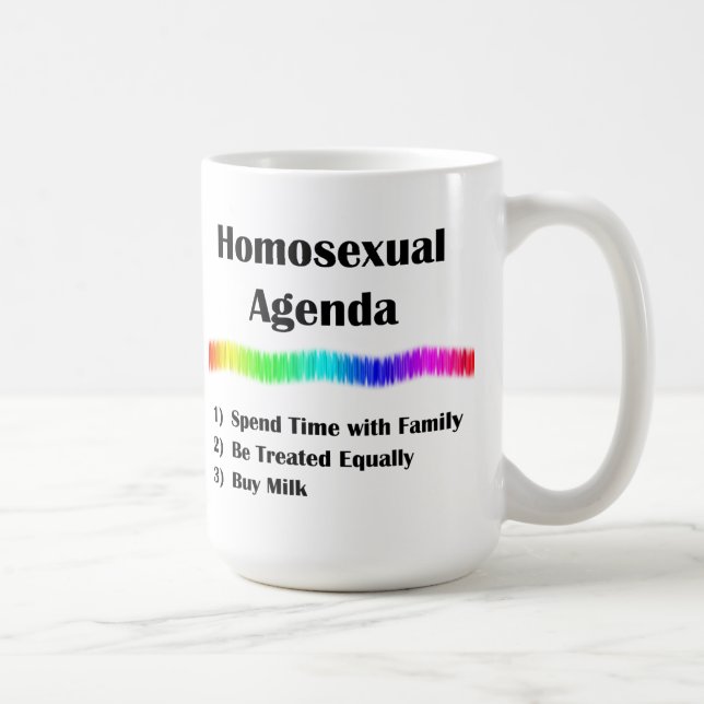 Caneca De Café Agenda homossexual (Direita)
