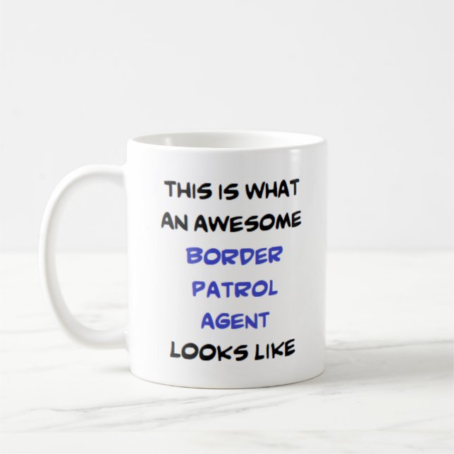 Caneca De Café agente de patrulha de fronteira, incrível (Esquerda)