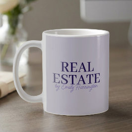 Caneca De Café Agente Imobiliário Lavanda Moderna