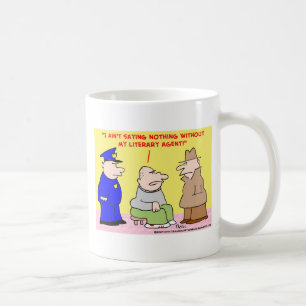 Caneca De Café agente literário criminoso