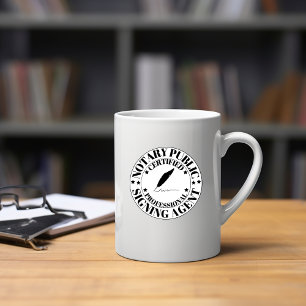 Caneca De Café Agente Notário de Assinatura Pública Mug