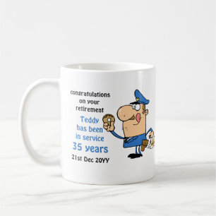 Caneca De Café Agentes da Polícia Engraçados Retirando Mug Pers