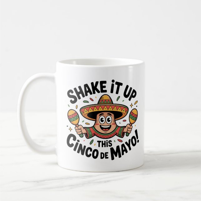 Caneca De Café Agita Este Cinco De Mayo! (Esquerda)