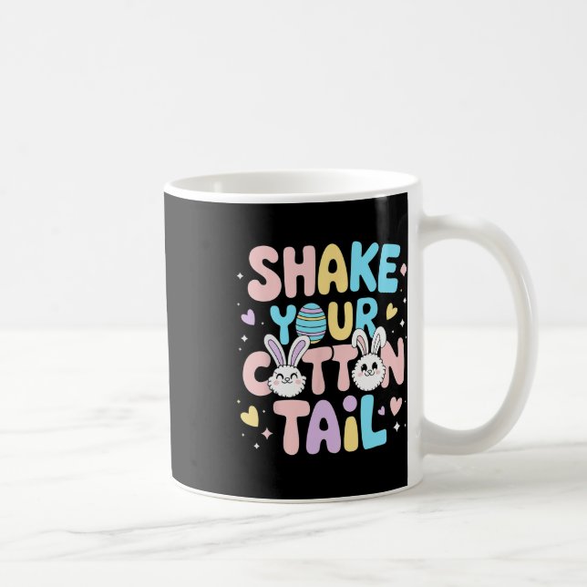 Caneca De Café Agite Sua Cauda De Algodão Coelhinho De Páscoa Fel (Direita)