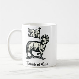 Caneca De Café Agnus Dei O Cordeiro Pascal de Deus Arte Refinada