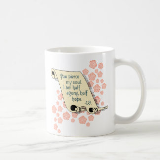Caneca De Café Agonia da persuasão de Jane Austen meia, meia