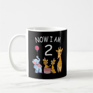 Caneca De Café Agora eu tenho 2 anos de idade 2º Aniversário no C