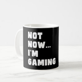 Caneca De Café Agora não estou jogando - jogador de vídeo engraça