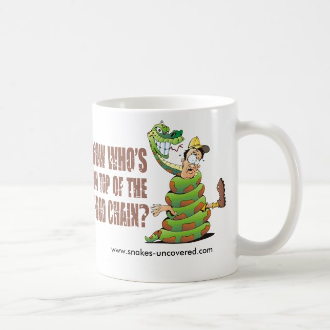 Caneca De Café Agora quem é sobre a cadeia alimentar (Direita)