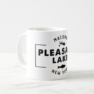Caneca de café agradável do lago