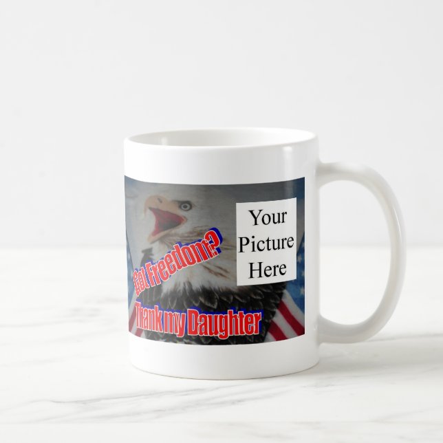 Caneca De Café Agradeça a minha filha (Direita)