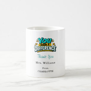 Caneca De Café Agradecimento ao professor Obrigado