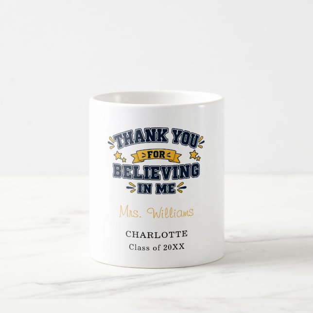 Caneca De Café Agradecimento ao Professor Obrigado (Centro)