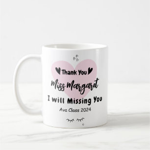 Caneca De Café Agradecimento ao Professor Obrigado Escola Persona