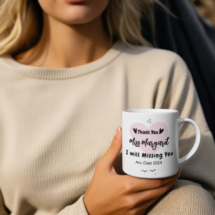 Caneca De Café Agradecimento ao Professor Obrigado Escola Persona