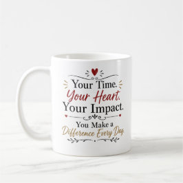 Caneca De Café Agradecimento aos Voluntários – Obrigado