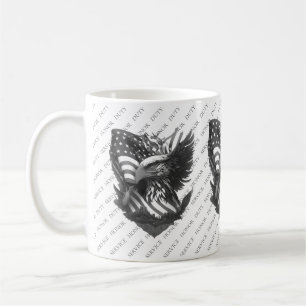 Caneca De Café Agradecimento Militar Patriótico Obrigado Veterano