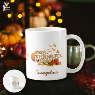 Caneca De Café Agradecimento personalizado de UMA MÃE AGRADECIDA