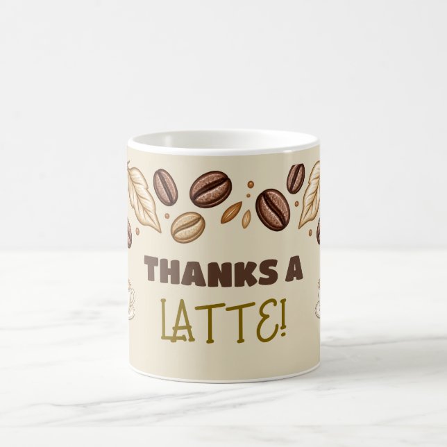 Caneca de Café Agradecimento Presente Thanks A Lat (Centro)