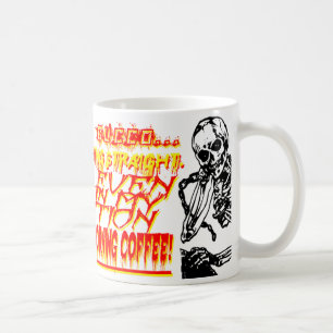 Caneca De Café Agressividade do Café Mug com Esqueletos