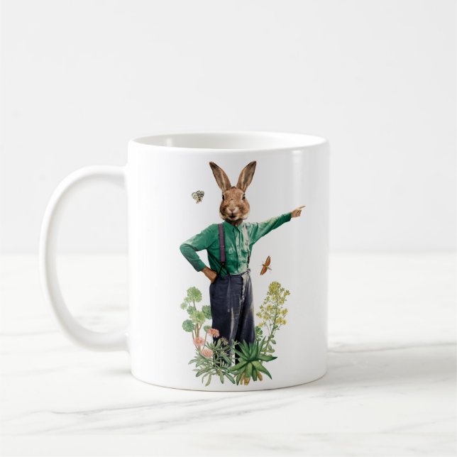Caneca De Café AGRICULTOR DE COELHOS ricos (Esquerda)