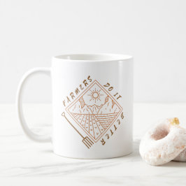 Caneca De Café Agricultores Engraçados Fazem Melhor
