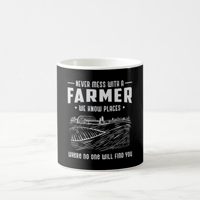 Caneca De Café Agricultura fazenda Agricultora Funny Trator Gift (Centro)