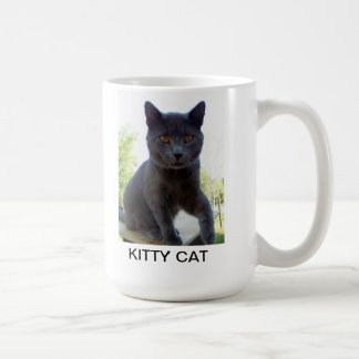 Caneca De Café Agrida com foto do gato e exprima o CAT do GATINHO