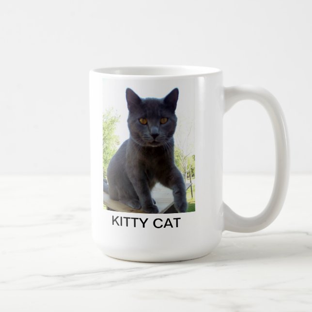 Caneca De Café Agrida com foto do gato e exprima o CAT do GATINHO (Direita)