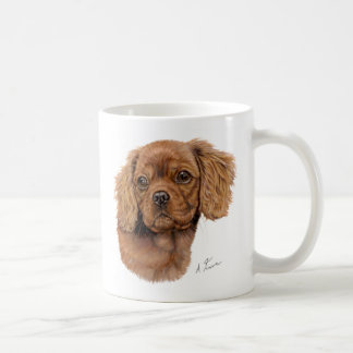 Caneca De Café Agrida, filhote de cachorro descuidado do spaniel
