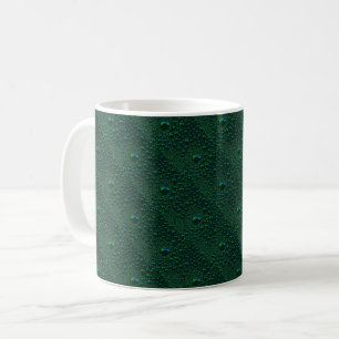 Caneca De Café Água cai no metal verde