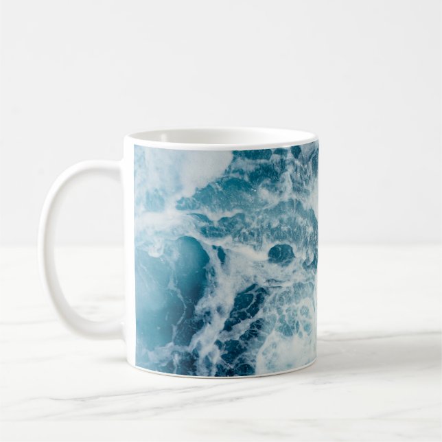 Caneca De Café Água do mar azul (Esquerda)