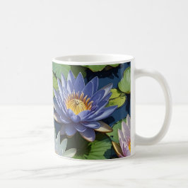 Caneca De Café Água Flor lírio vibrante