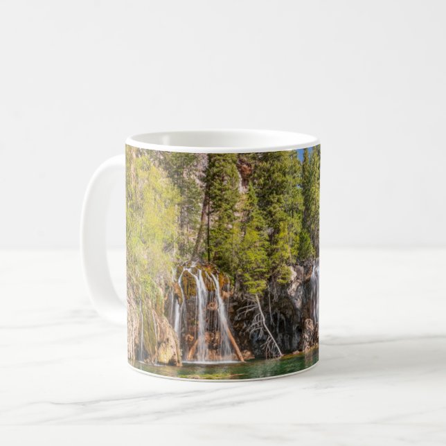 Caneca De Café Água | Hanging Lake Glenwood Primavera, Colorado (Frente Esquerda)