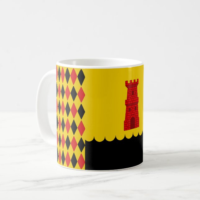 Caneca De Café Água Negra Conservar crachá Café Mug (Frente Esquerda)