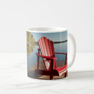 Caneca De Café Água   Presidente Adirondack no lago