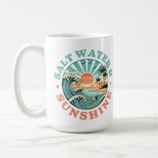 Caneca De Café Água salgada e Sunshine 15oz Coffee Mug