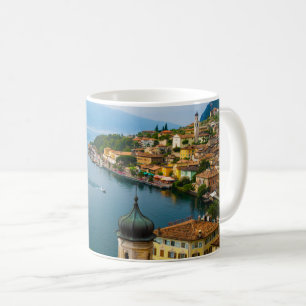 Caneca De Café Água   San Benedetto Church Lake Garda, Itália
