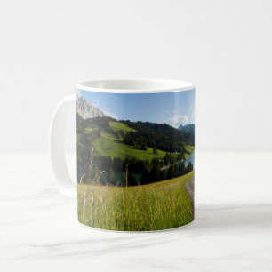 Caneca De Café Água   Suiço De Pegada Dos Alpes