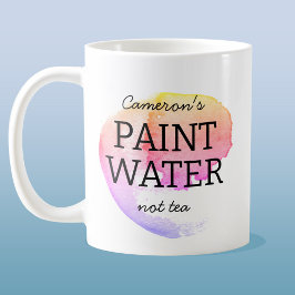 Caneca De Café Água Tinta Não É Humor Artista Personalizado Do Ch