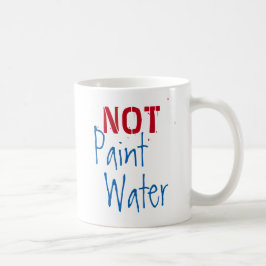 Caneca De Café Água Tinta Não Tinta Água Tinta Para Arte Humorist
