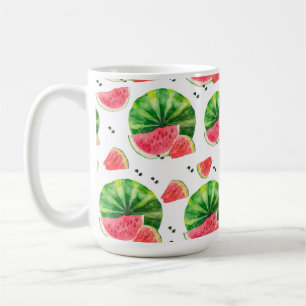 CANECA DE CAFÉ ÁGUA VERMELHA E GREEN WATERMELON SLICES