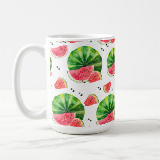 CANECA DE CAFÉ ÁGUA VERMELHA E GREEN WATERMELON SLICES