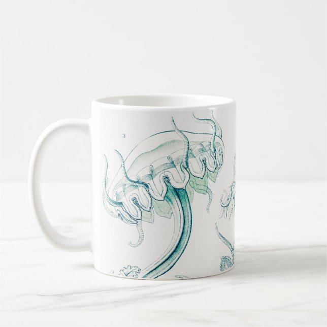 Caneca De Café Água-viva, Desconto de Ernst Haeckel (Esquerda)