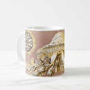 Caneca De Café Água-viva, Discomedusae por Ernst Haeckel