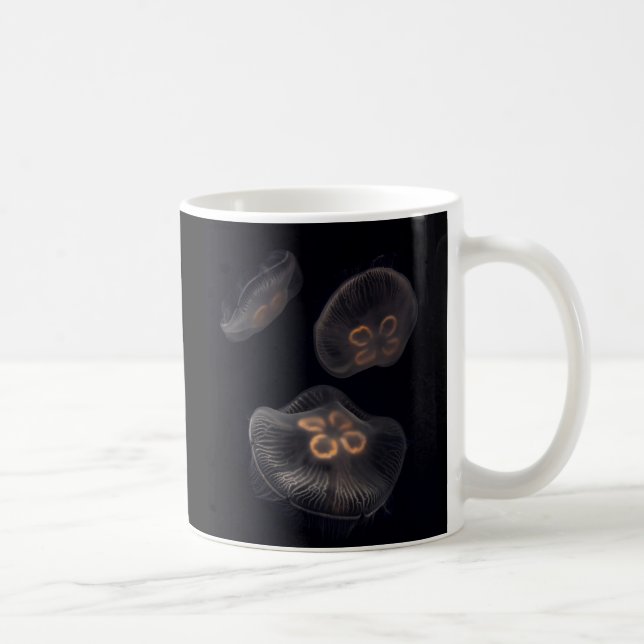 Caneca De Café Água-viva Lua Nadar (Direita)