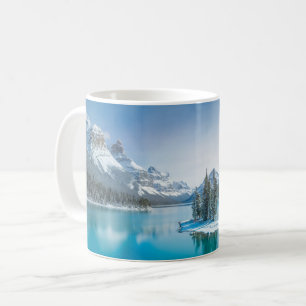 Caneca De Café Água Winter Jasper National Park, Canadá