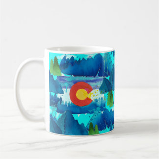 Caneca De Café Aguarela Colorado