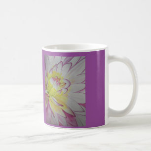 Caneca De Café Aguarela da dália da comida da alma