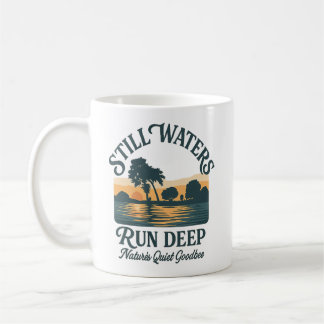 Caneca De Café Águas Paradas São Profundas – Paisagem Natural
